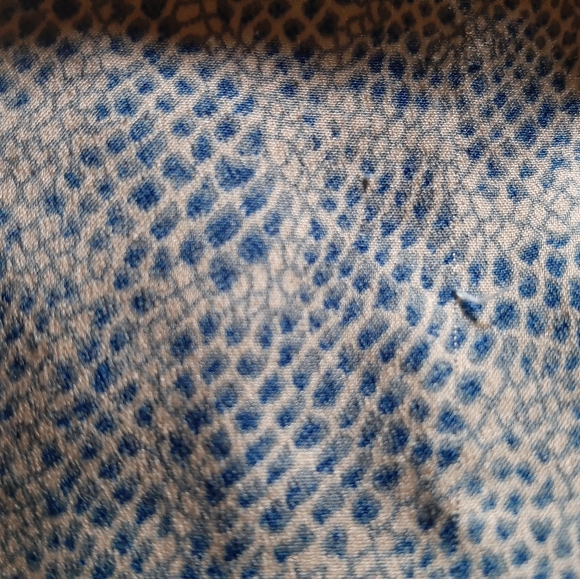 Maison Scotch blue snakeskin miniskirt - Picture 5 of 5